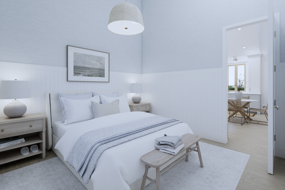 Interior - Bedroom for Farmhouse House Plan #1114-105 - 2 bed, 1 bath