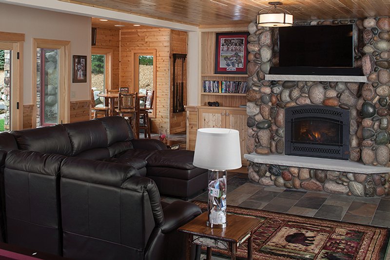 Dream House Plan - Interior - Family Room 3 for Log House Plan #928-263 - 5 bed, 4.5 bath
