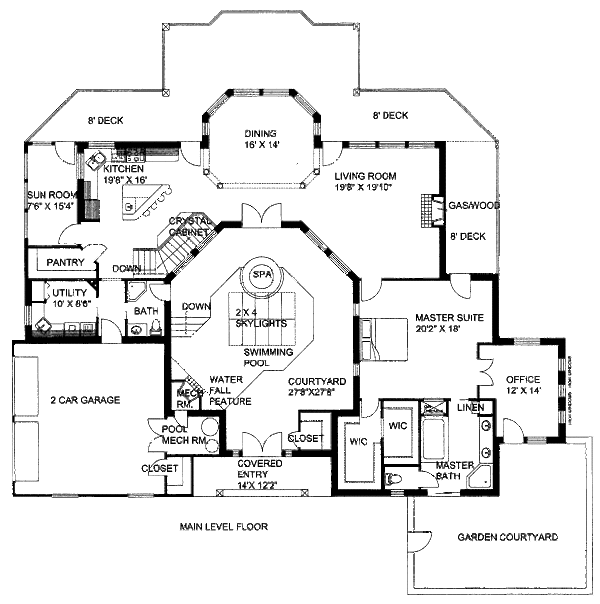 Dream House Plan - Bungalow Floor Plan - Main Floor Plan #117-610
