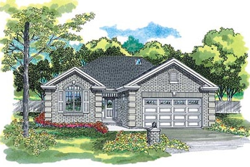 Home Plan - European Exterior - Front Elevation Plan #47-376