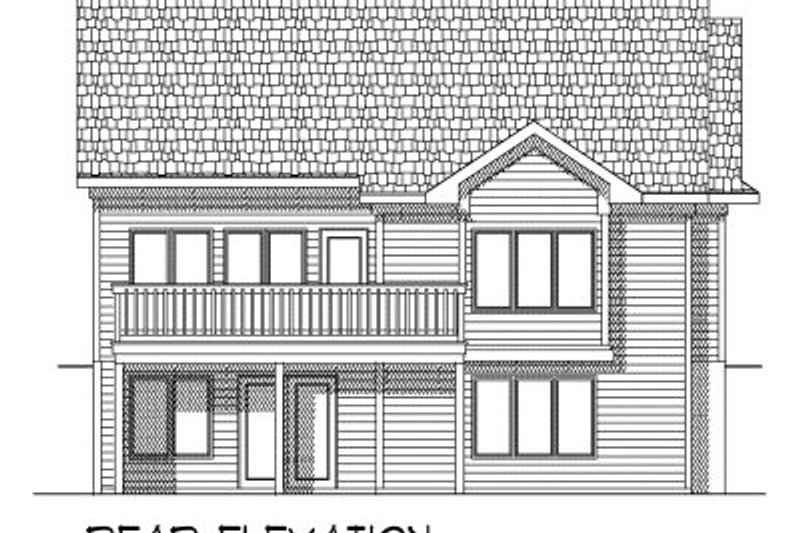 Home Plan - Exterior - Rear Elevation for Ranch House Plan #70-774 - 3 bed, 3 bath