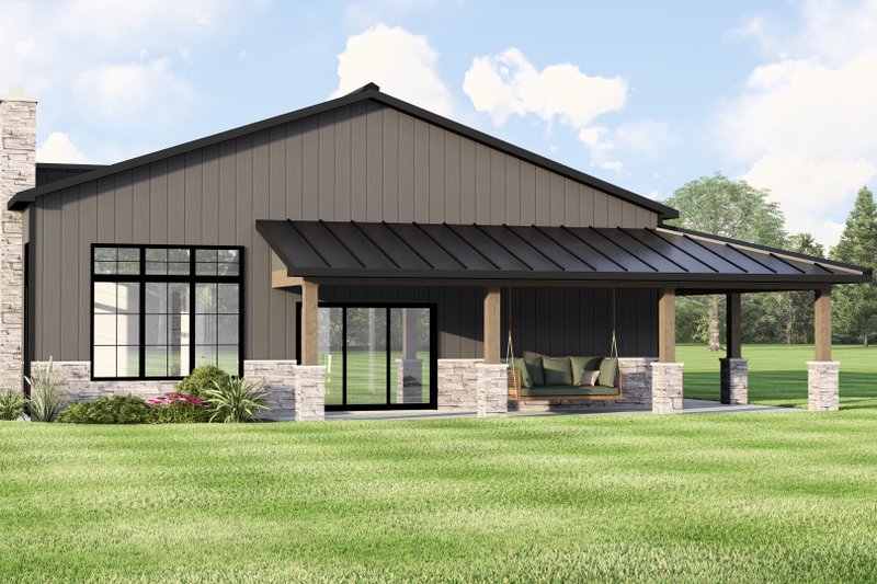 Architectural House Design - Exterior - Other Elevation for Ranch House Plan #1064-407 - 2 bed, 2 bath