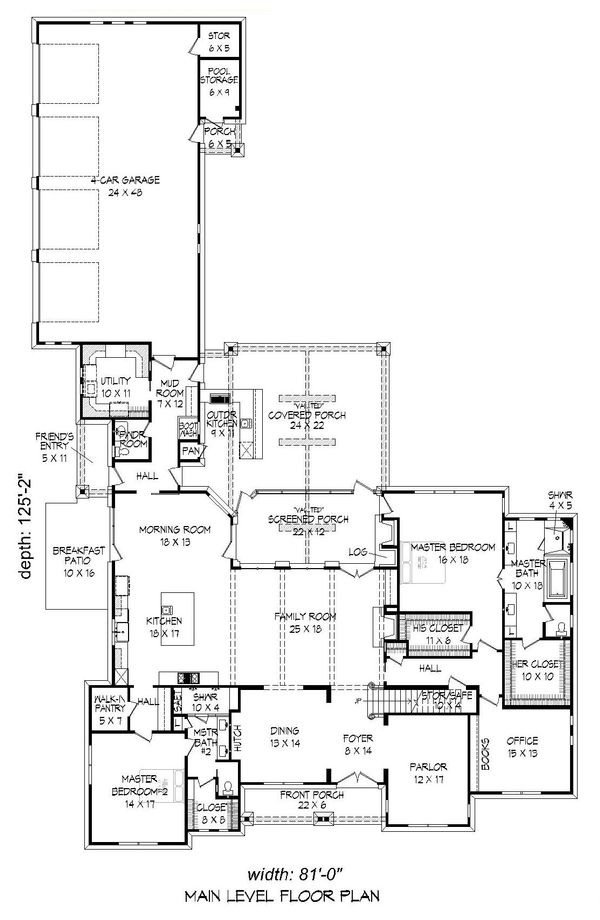 Dream House Plan - Traditional Floor Plan - Main Floor Plan #932-212
