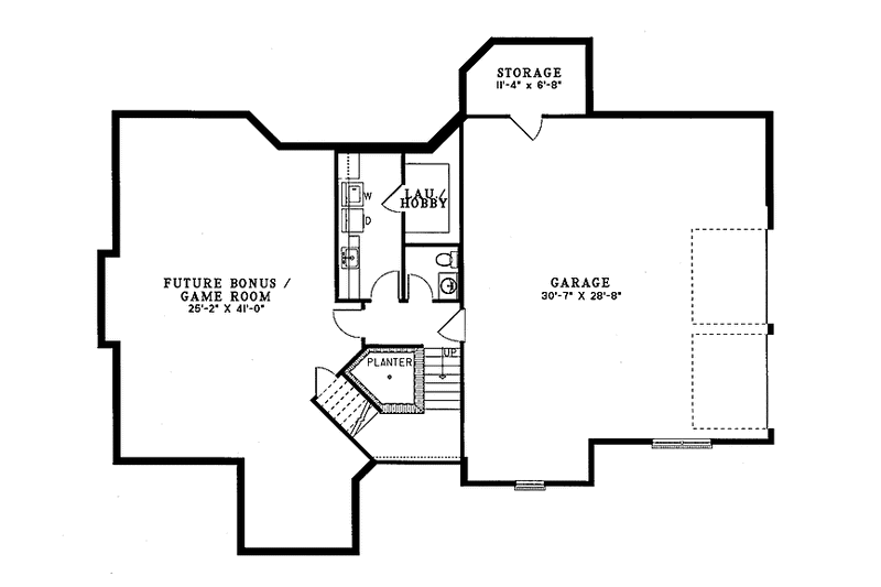 Home Plan - Floor Plan - Upper Floor for Contemporary House Plan #17-2798 - 4 bed, 2.5 bath