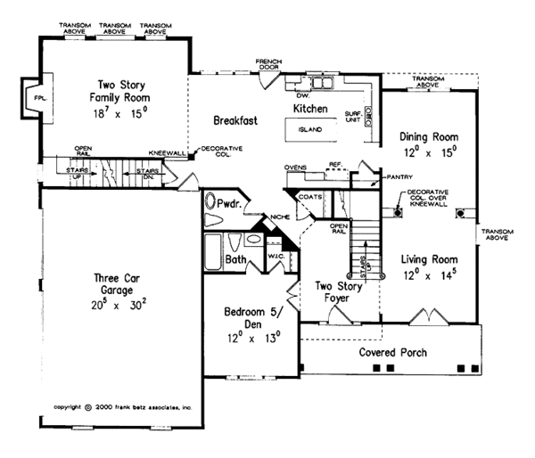 Dream House Plan - Colonial Floor Plan - Main Floor Plan #927-699