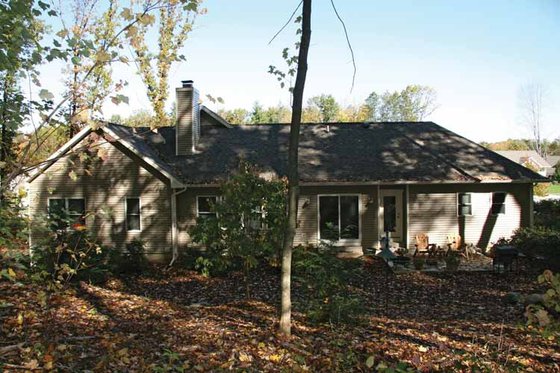 Exterior - Rear Elevation for Craftsman House Plan #928-150 - 2 bed, 2.5 bath