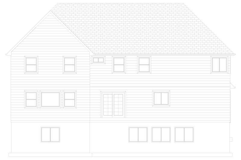 Architectural House Design - Exterior - Rear Elevation 2 for Farmhouse House Plan #1060-178 - 4 bed, 2.5 bath