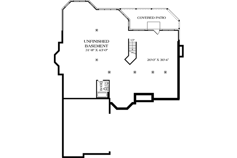 Home Plan - Floor Plan - Lower Floor for Traditional House Plan #453-564 - 4 bed, 3.5 bath