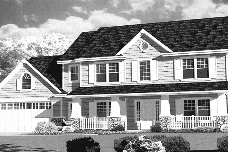 Architectural House Design - Country Exterior - Front Elevation Plan #997-2