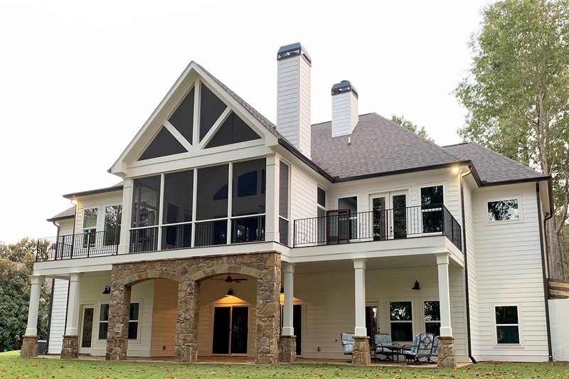 Architectural House Design - Exterior - Rear Elevation for Craftsman House Plan #437-104 - 4 bed, 4 bath