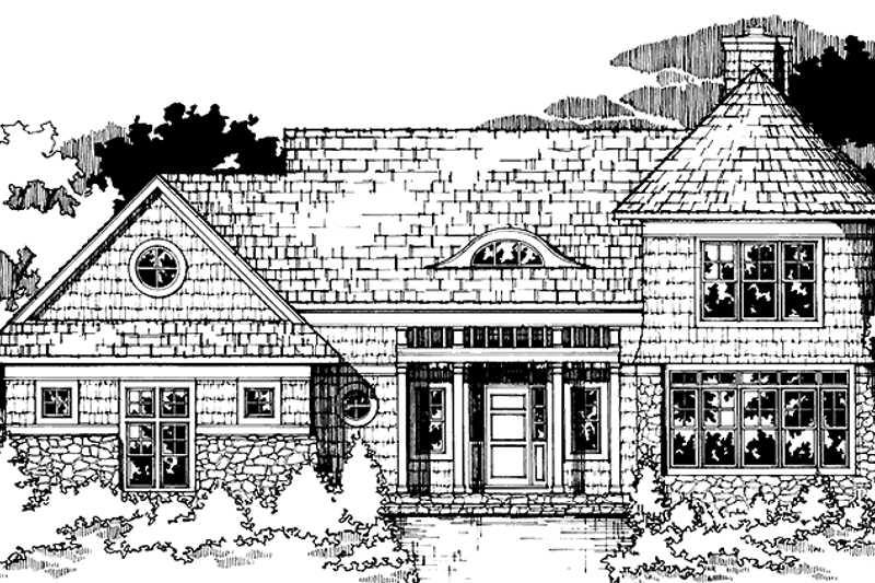 House Plan Design - European Exterior - Front Elevation Plan #953-70