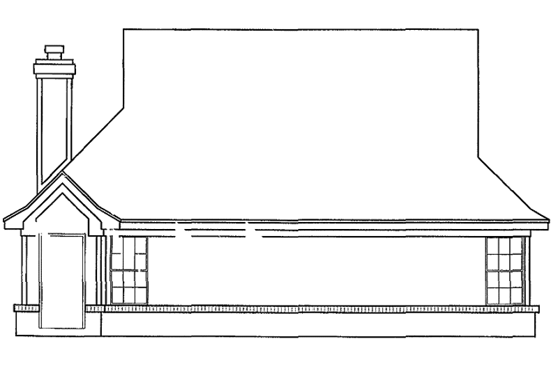 Dream House Plan - Exterior - Rear Elevation for Country House Plan #952-164 - 3 bed, 2 bath