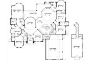 European Style House Plan - 5 Beds 4 Baths 3424 Sq/Ft Plan #417-380 