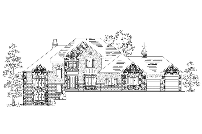 Home Plan - Exterior - Front Elevation 3 for Country House Plan #945-72 - 3 bed, 2.5 bath