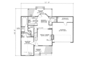 Colonial Style House Plan - 3 Beds 2.5 Baths 1777 Sq/Ft Plan #17-599 