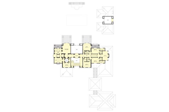 Floor Plan - Upper Floor for Traditional House Plan #132-217 - 4 bed, 7 bath