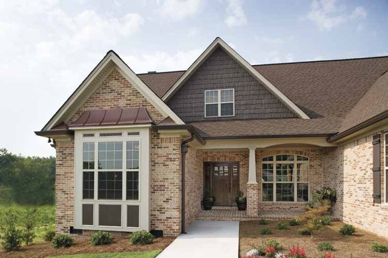 Home Plan - Exterior - Front Elevation 3 for Ranch House Plan #929-601 - 3 bed, 2 bath