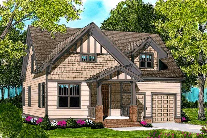 Home Plan - Exterior - Front Elevation 3 for Craftsman House Plan #413-895 - 3 bed, 2.5 bath