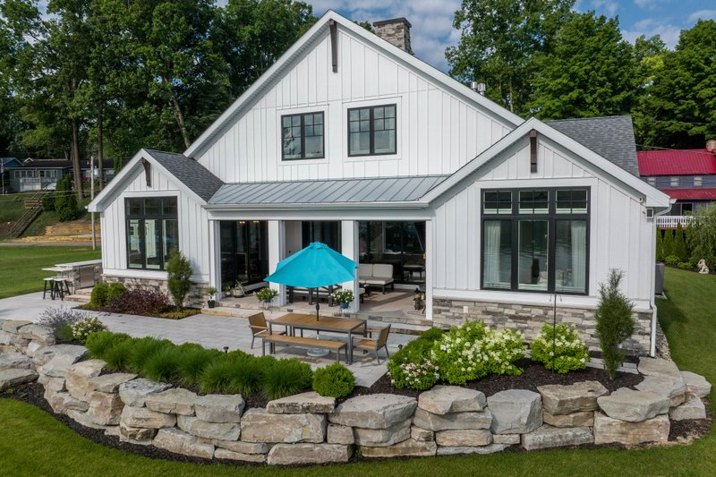 House Design - Exterior - Rear Elevation 3 for Farmhouse House Plan #928-388 - 4 bed, 4.5 bath