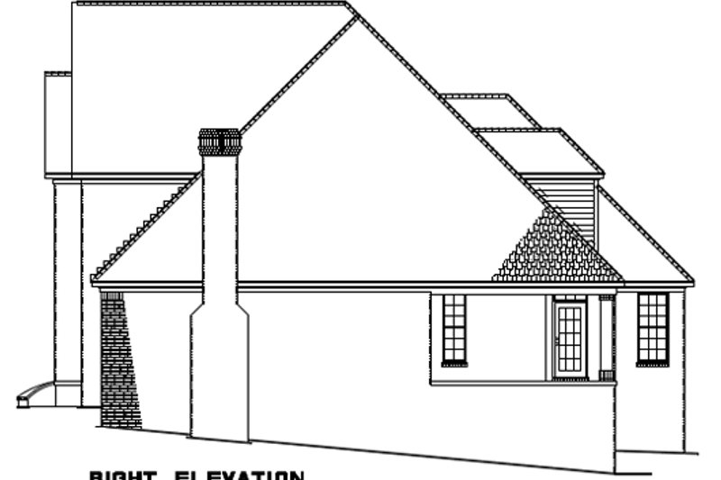 Dream House Plan - Exterior - Other Elevation 1 for European House Plan #17-2271 - 5 bed, 3.5 bath