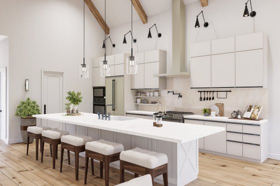 Interior - Kitchen for Farmhouse House Plan #54-680 - 3 bed, 2 bath