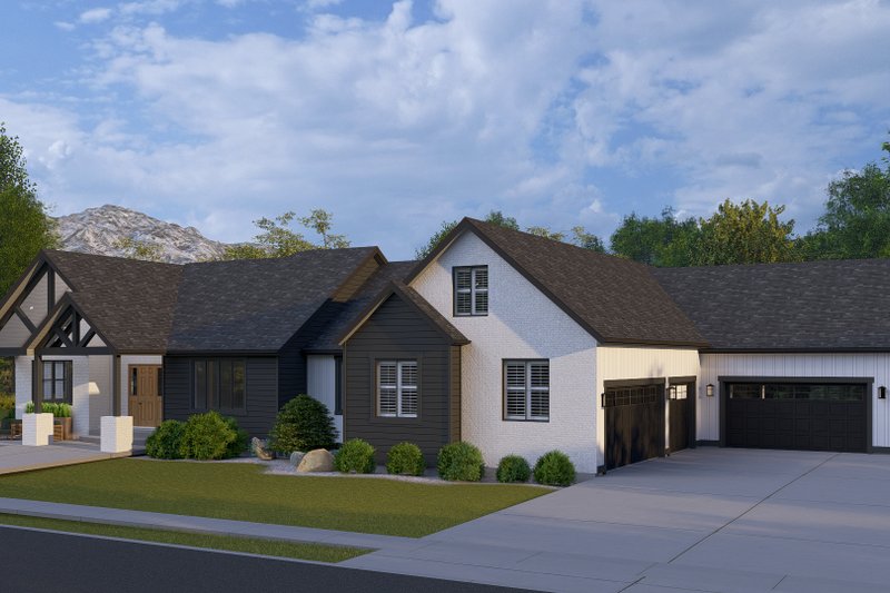 Dream House Plan - Exterior - Front Elevation 3 for Farmhouse House Plan #1060-426 - 2 bed, 3.5 bath