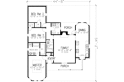 Country Style House Plan - 3 Beds 2 Baths 1528 Sq/Ft Plan #410-224 