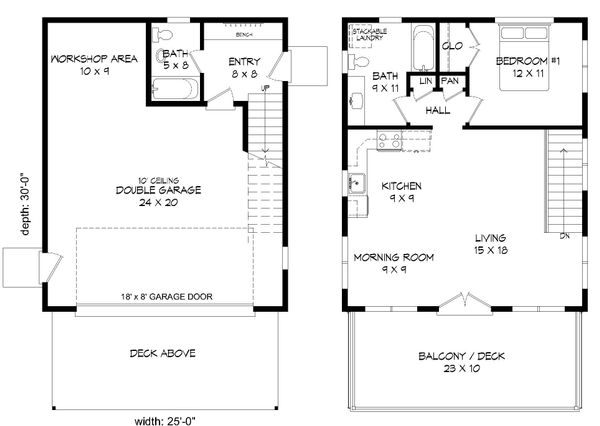 House Design - Modern Floor Plan - Main Floor Plan #932-38