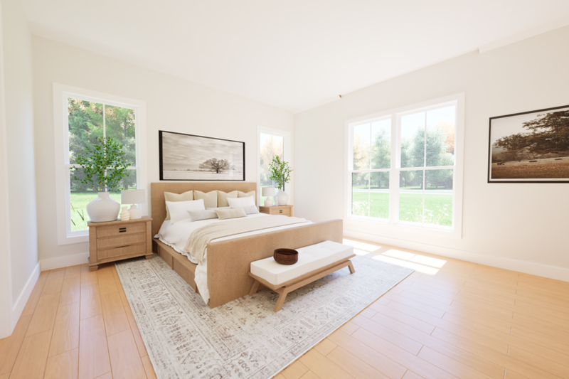Architectural House Design - Interior - Master Bedroom for Contemporary House Plan #1116-10 - 4 bed, 3.5 bath