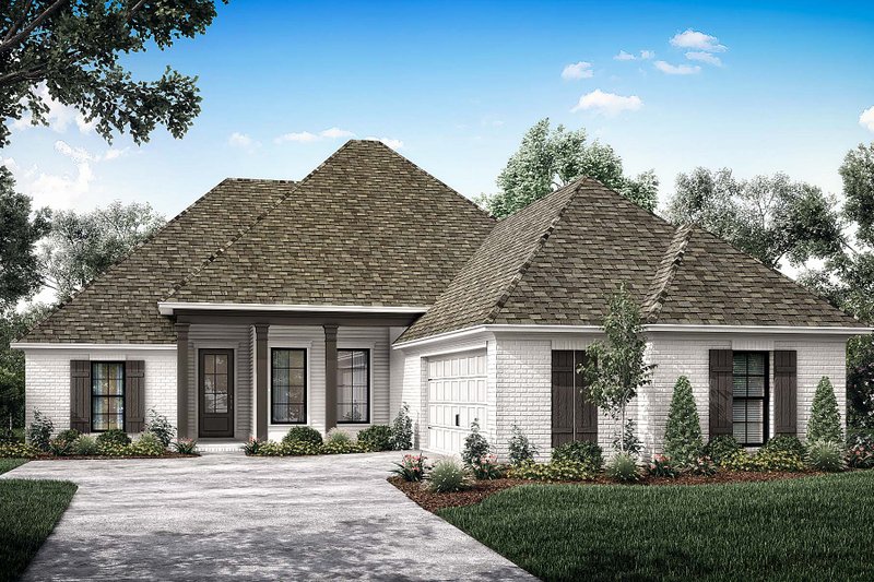 Dream House Plan - European Exterior - Front Elevation Plan #1081-18