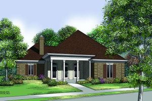 Traditional Exterior - Front Elevation Plan #45-310