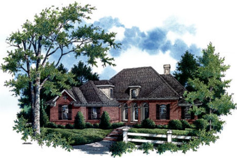 Home Plan - European Exterior - Front Elevation Plan #45-291