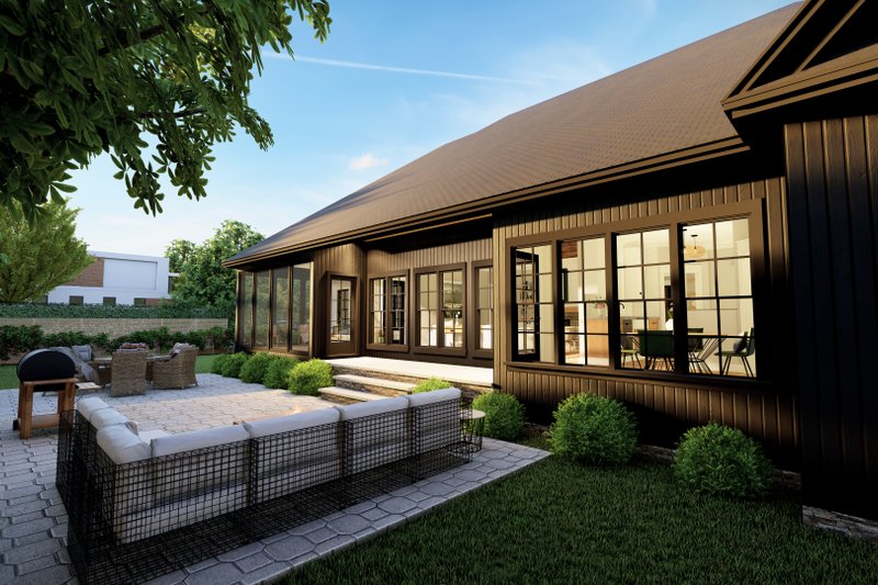 Home Plan - Exterior - Rear Elevation 1 for Craftsman House Plan #1094-2 - 3 bed, 3.5 bath