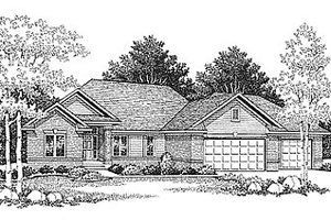 Traditional Exterior - Front Elevation Plan #70-168