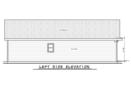 Exterior - Other Elevation for Traditional House Plan #20-2553 - 3 bed, 2 bath