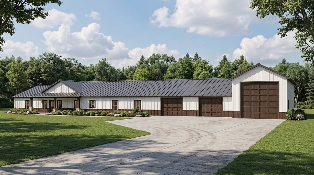 Exterior - Front Elevation 2 for Country House Plan #1064-272 - 4 bed, 3 bath