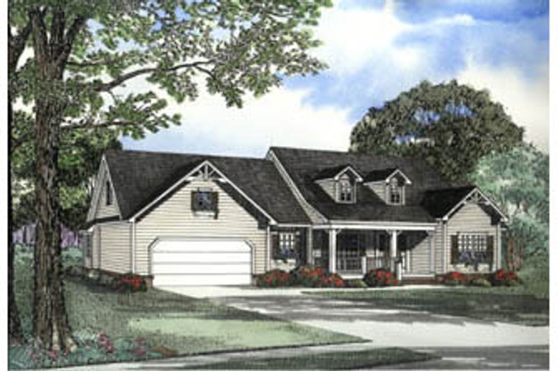 Home Plan - Country Exterior - Front Elevation Plan #17-1151