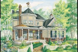 Victorian Exterior - Front Elevation Plan #25-4759