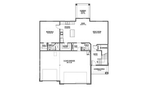 Floor Plan - Main Floor for Mediterranean House Plan #1073-21 - 4 bed, 3.5 bath
