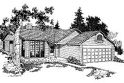 Traditional Style House Plan - 3 Beds 2.5 Baths 1586 Sq/Ft Plan #60-121 