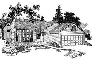 Traditional Exterior - Front Elevation Plan #60-121