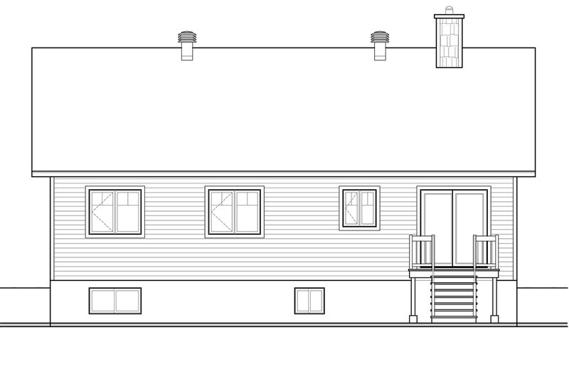 Dream House Plan - Exterior - Rear Elevation for Craftsman House Plan #23-2666 - 3 bed, 1 bath