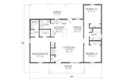 Colonial Style House Plan - 3 Beds 2 Baths 1288 Sq/Ft Plan #14-249 