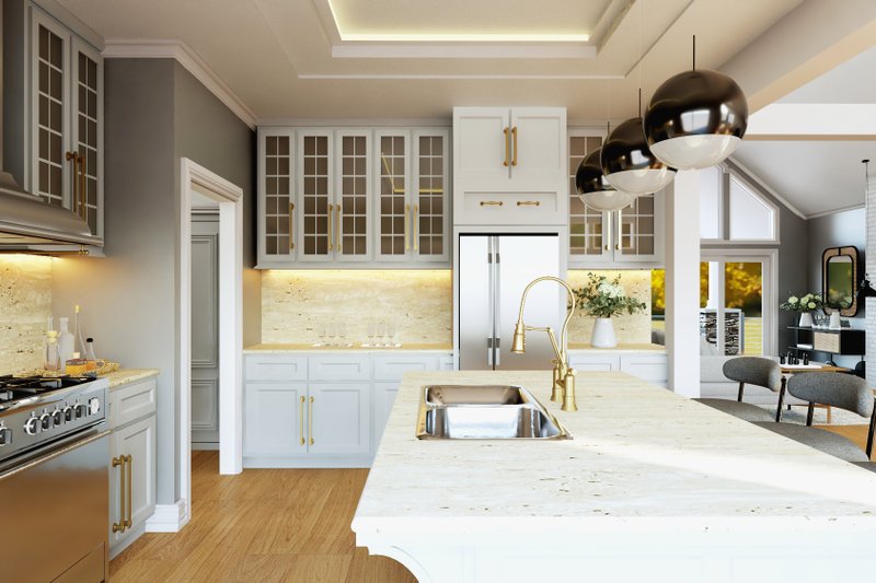 House Blueprint - Interior - Kitchen for Country House Plan #1064-363 - 1 bed, 1.5 bath