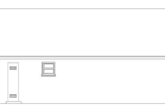 Exterior - Rear Elevation for Cabin House Plan #1-127 - 1 bed, 1 bath