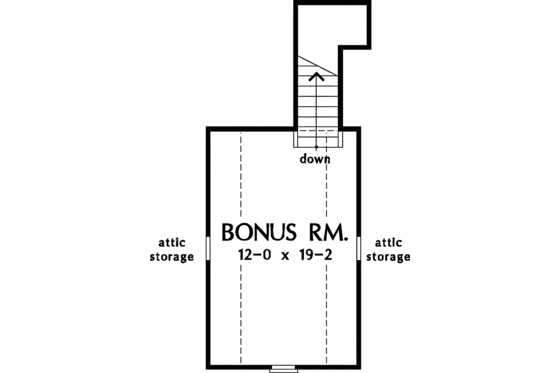 Floor Plan - Upper Floor for Country House Plan #929-555 - 3 bed, 2 bath