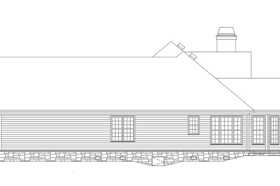 Exterior - Other Elevation for Country House Plan #929-700 - 3 bed, 2 bath