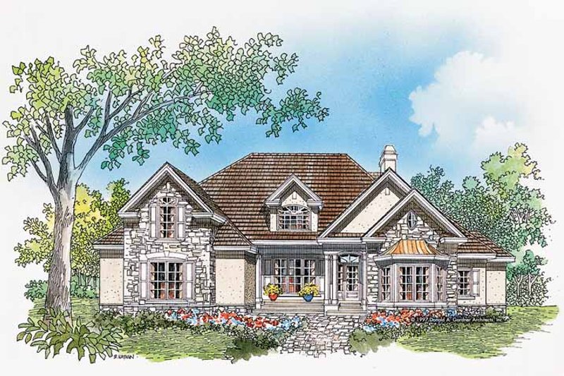 Home Plan - Country Exterior - Front Elevation Plan #929-331
