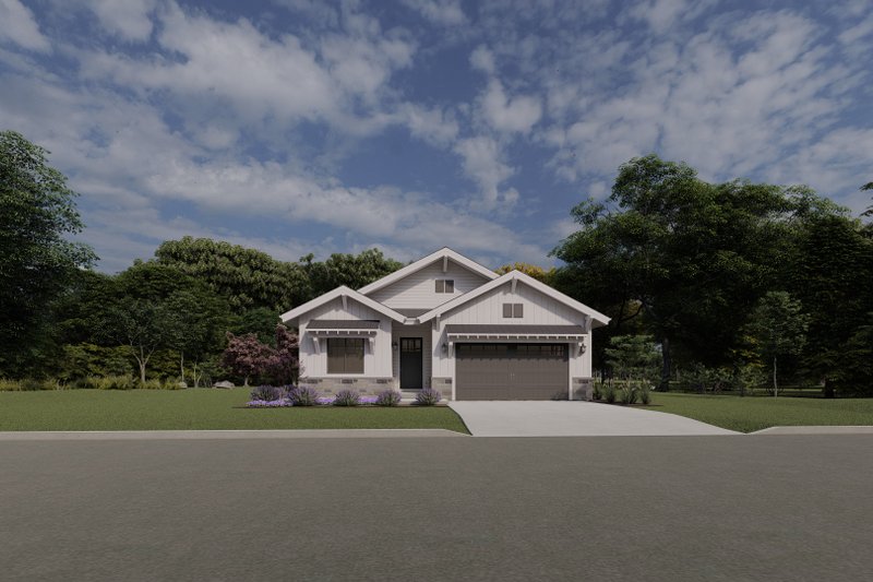Architectural House Design - Exterior - Front Elevation 5 for Farmhouse House Plan #1069-36 - 2 bed, 2 bath