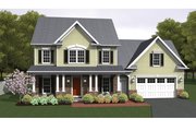 Colonial Style House Plan - 3 Beds 2.5 Baths 1970 Sq/Ft Plan #1010-33 